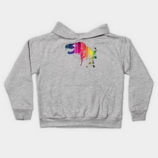 Rainbow Rex Kids Hoodie